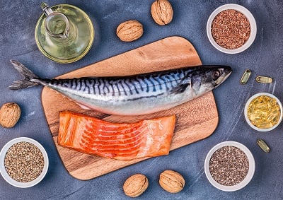 Lebensmittel mit hohem Gehalt an Omega-3-Fetts&auml;uren f&uuml;r das Haarwachstum