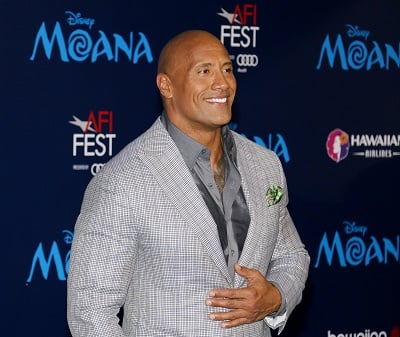 Dwayne Johnson mit seiner auff&auml;lligen Glatze