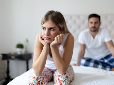 Ein Paar mit Beziehungsproblemen aufgrund einiger sexueller Schwierigkeiten